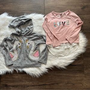 Girls Long sleeve shirts with sequins